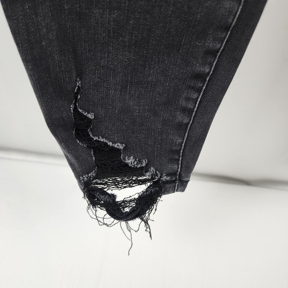 Good American Jeans Womens 8/29 Good Legs Extreme V Back Yoke Black120 (29x28) - Picture 7 of 11